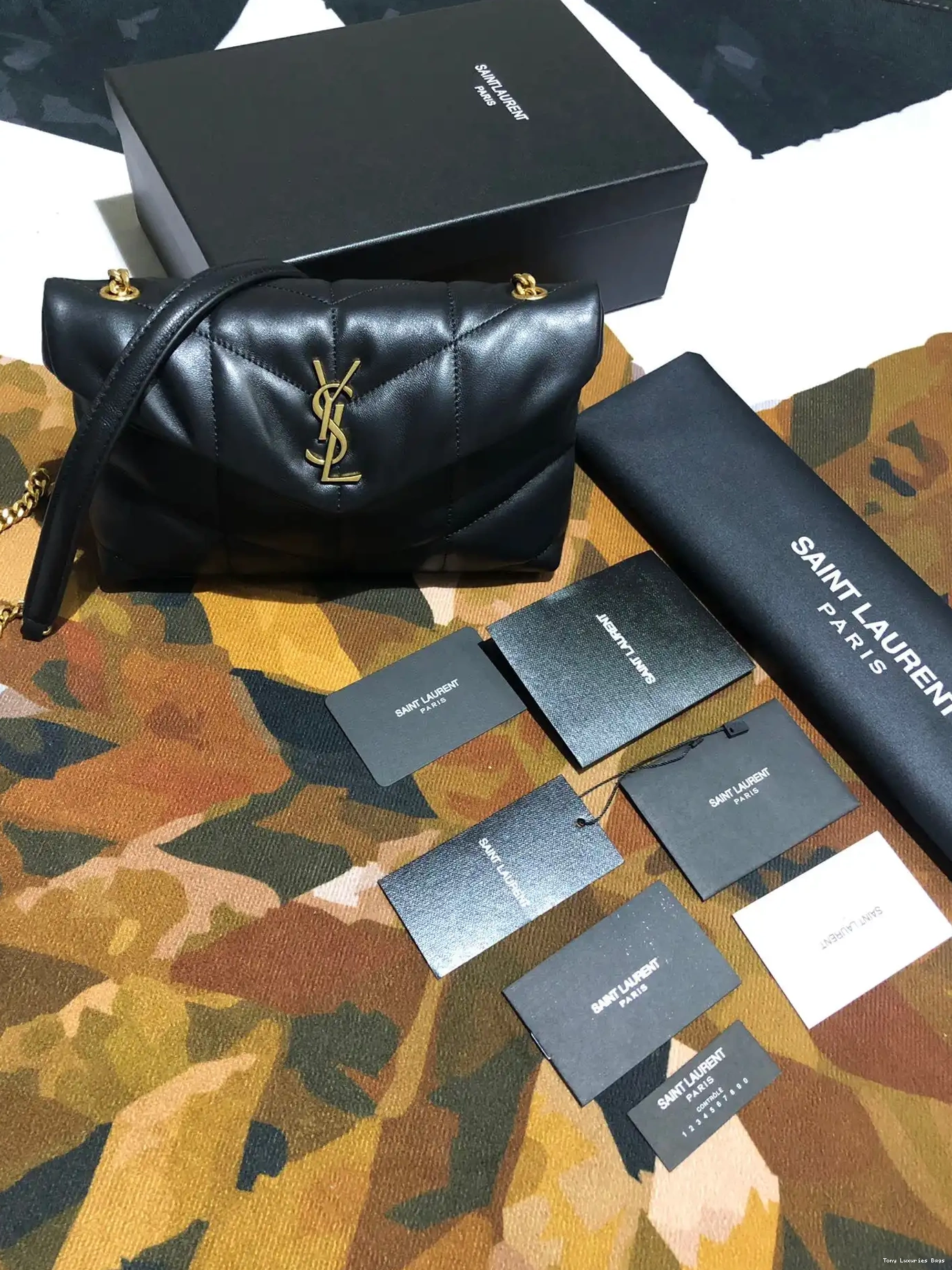 Tony Luxuries MINI YSL SMALL PUFFER BAG CHAIN 0529